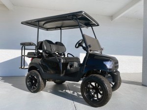 Black Alpha Golf Cart Diamond Pleat Seats 016